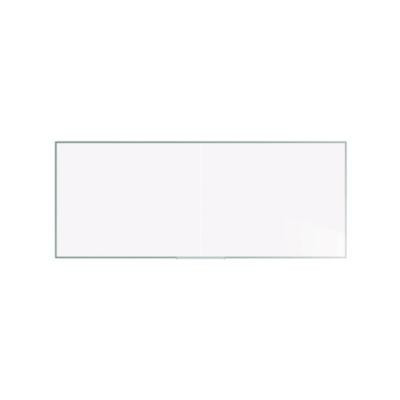 Two-Piece M2 Non-Magnetic Whiteboard With Aluminum Frame, 120.75" x 48.5", White Surface, Satin Aluminum Frame