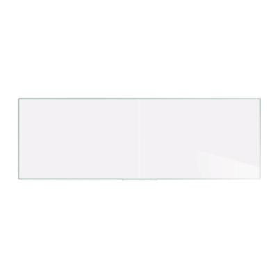 Two-Piece M2 Non-Magnetic Whiteboard With Aluminum Frame, 144.5" x 48.5", White Surface, Satin Aluminum Frame