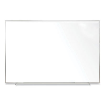 Non-Magnetic Whiteboard With Aluminum Frame, 48.63" x 48.47", White Surface, Satin Aluminum Frame