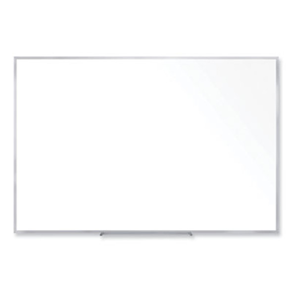 Non-Magnetic Whiteboard With Aluminum Frame, 60.63" x 48.47", White Surface, Satin Aluminum Frame