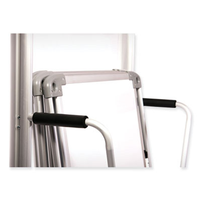 Nexus Double-Sided Portable Whiteboard Tablet, 27.88" x 27.88", White Surface, Satin Aluminum Frame