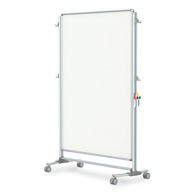 Nexus Partition Whiteboard, 48" x 60", White Surface, Satin Aluminum Frame