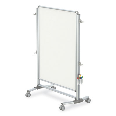 Nexus Partition Whiteboard, 48" x 60", White Surface, Satin Aluminum Frame