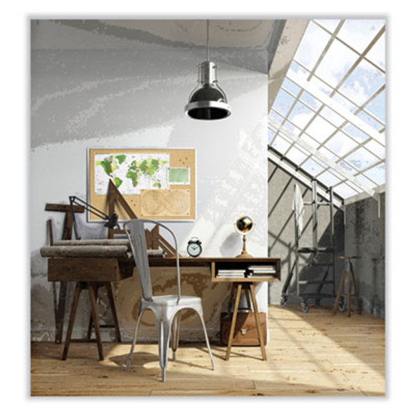 Natural Cork Bulletin Board With Wood Frame, 60.5" x 36.5", Tan Surface, Oak Finished Wood Frame