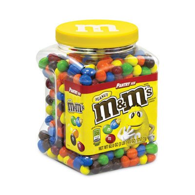 Milk Chocolate Peanut Candies, 62 Oz Pantry-Sized Jar With Resealable Lid