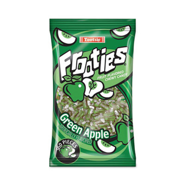 Frooties, Green Apple, 38.8 Oz Bag, 360 Pieces/Bag