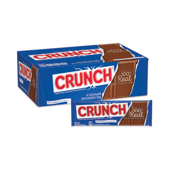 Crunch Bar, Individually Wrapped, 1.55 Oz, 36/Carton