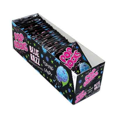Sugar Candy, Blue Raspberry, 0.33 Oz Pouches, 24/Carton