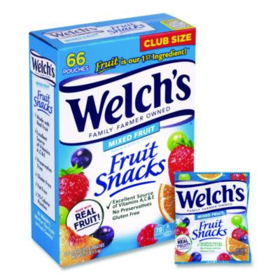 Fruit Snacks, Mixed Fruit, 0.8 Oz Pouch, 66 Pouches/Box