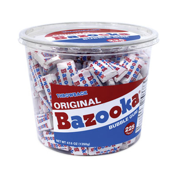Original Bubble Gum Tub, 47.6 Oz Tub, 225 Pieces