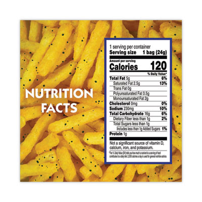 Cheddar Fries, 0.85 Oz Bag, 72/Carton