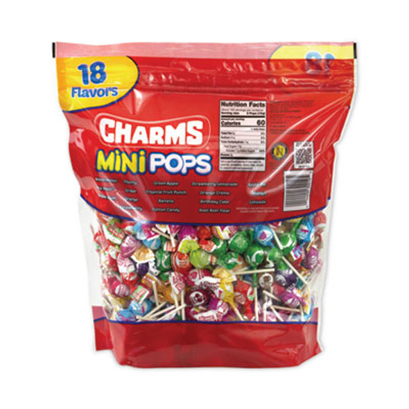Mini Pops, 3.74 Lb Bag, Assorted Flavors, 300/Bag