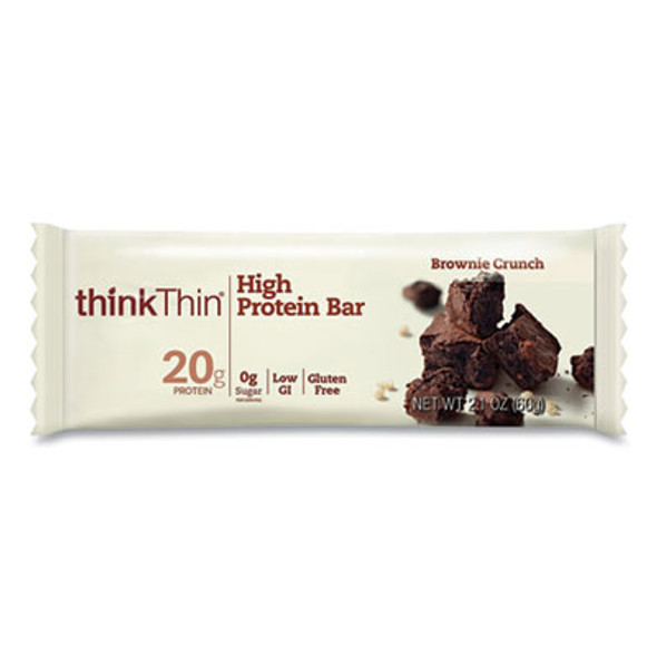 High Protein Bars, Brownie Crunch, 2.1 Oz Bar, 10 Bars/Carton