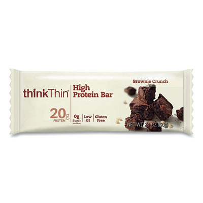 High Protein Bars, Brownie Crunch, 2.1 Oz Bar, 10 Bars/Carton