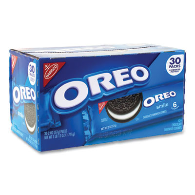 Oreo Cookies Single Serve Packs, Chocolate, 2 Oz Pack, 30/Carton