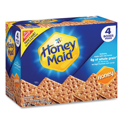Honey Maid Honey Grahams, 14.4 Oz Box, 4 Boxes/Pack