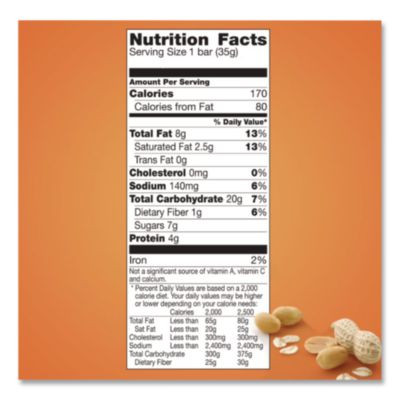 Granola Bars, Sweet And Salty Peanut, 1.2 Oz Pouch, 48/Box