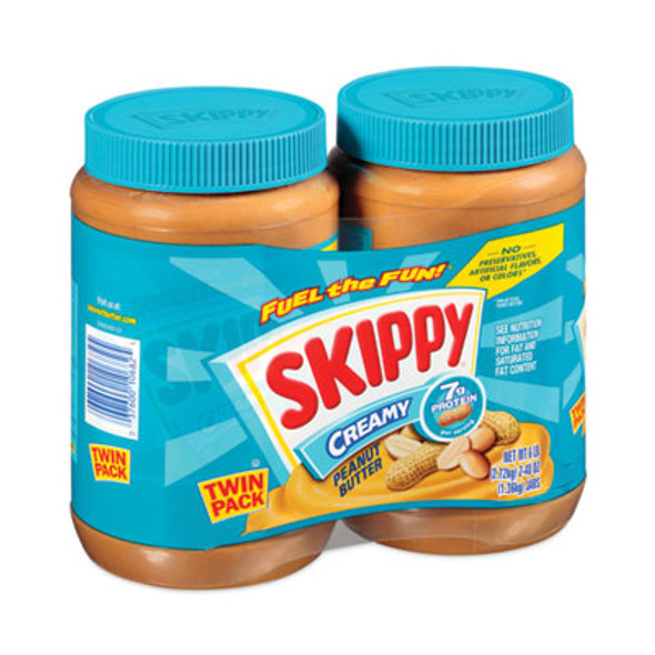 Creamy Peanut Butter, 48 Oz Jar, 2/Pack