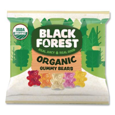 Organic Gummy Bears, 0.8 Oz Pouch, 65 Pouches/Carton
