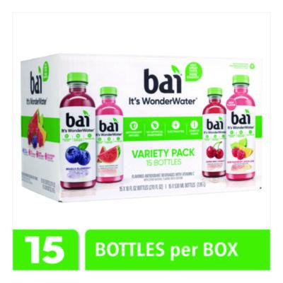 Antioxidant Infused Beverage, Variety Pack, 18 Oz Bottle, 15/Carton