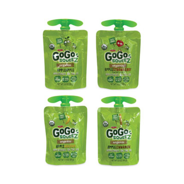 Fruit On The Go, Variety Applesauce, 3.2 Oz Pouch, 20/Carton
