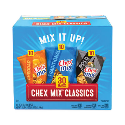 Varieties, Assorted Flavors, 1.75 Oz Pack, 30 Packs/Carton