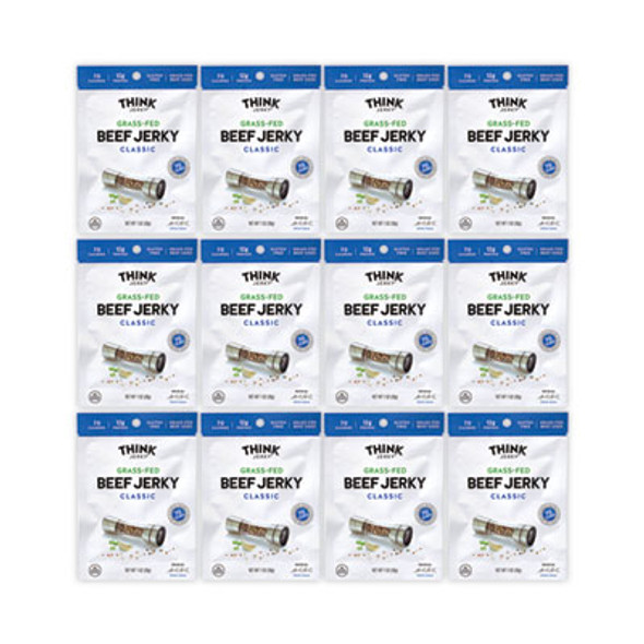Classic Beef Jerky, 1 Oz Pouch, 12/Pack