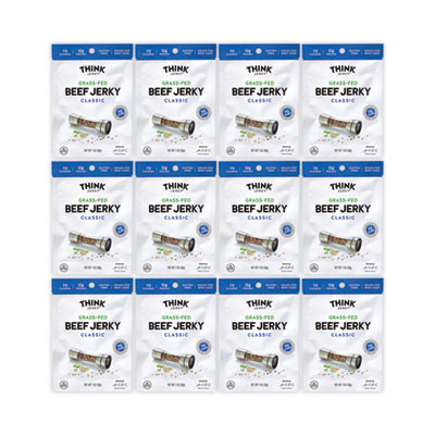 Classic Beef Jerky, 1 Oz Pouch, 12/Pack