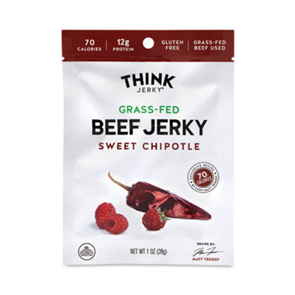 Sweet Chipotle Beef Jerky, 1 Oz Pouch, 12/Pack