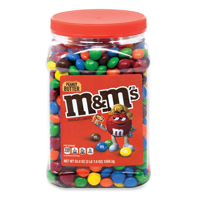Peanut Butter Milk Chocolate Candy Jar, 55 Oz Jar