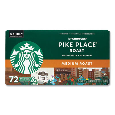 Pike Place Coffee K-Cups, Pike Place Roast, 72/Carton