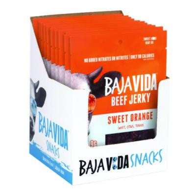 Beef Jerky Sweet Orange Snack Pack, Sweet Orange, 1 Oz Packet, 12/Carton