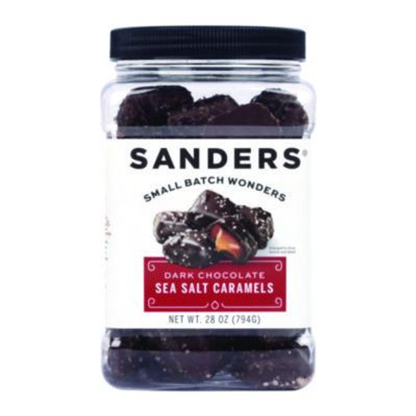 Dark Chocolate Caramel Sea Salt Tub, Dark Chocolate Caramel, 28 Oz Tub