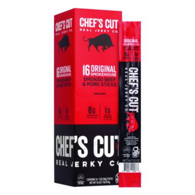 Original Smokehouse Beef And Pork Meat Stick, 1 Oz Individually Wrapped, 16/Carton