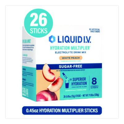 Sugar-Free Hydration Multiplier, White Peach, 26 Packets/Box