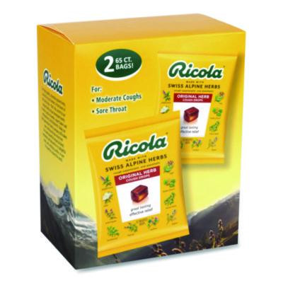Cough Drops, Original Herb, 65/Bag, 2 Bags/Pack