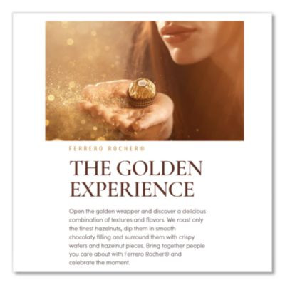 Hazelnut Chocolate Diamond Gift Box, 21.2 Oz, 48 Pieces