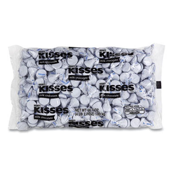 Kisses, Milk Chocolate, White Wrappers, 66.7 Oz Bag