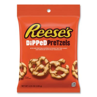 Dipped Pretzels, 4.25 Oz Bag, 4/Carton
