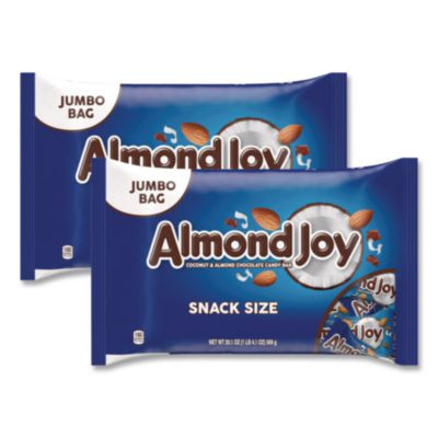 Snack Size Candy Bars, 20.1 Oz Bag, 2/Carton