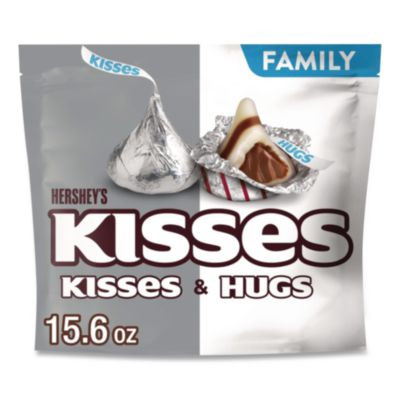 Kisses And Hugs Family Pack Assortment, 15.6 Oz Bag, 3 Bags/Pack