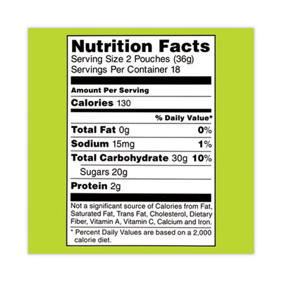 Spongebob Squarepants Giant Krabby Patties Gummy Candy, 0.63 Oz Pack, 36/Carton