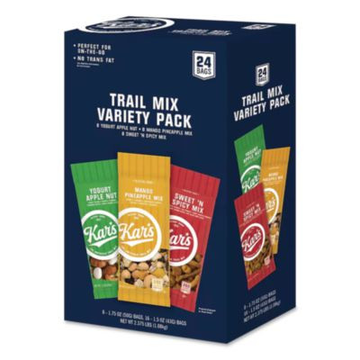 Trail Mix Variety Pack, Assorted Flavors, 24 Packets/Carton