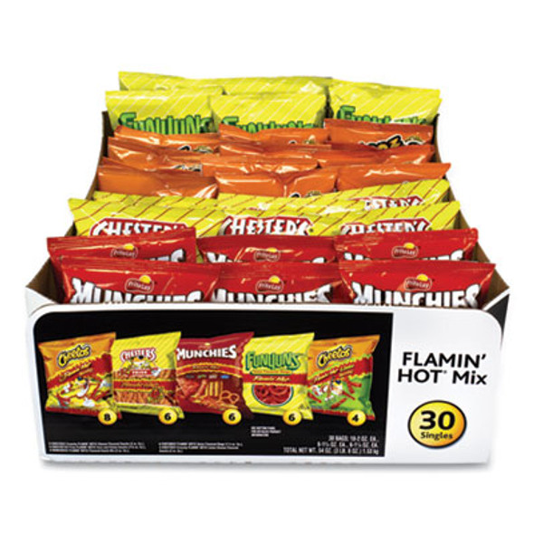 Flamin' Hot Mix Variety Pack, Assorted Flavors, Assorted Size Bag, 30 Bags/Carton