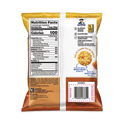 Rice Crisps, Caramel, 0.91 Oz Bag, 60 Bags/Carton