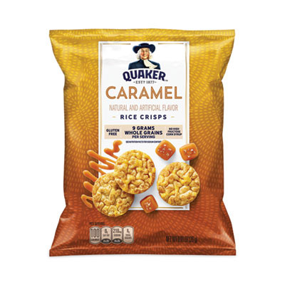 Rice Crisps, Caramel, 0.91 Oz Bag, 60 Bags/Carton