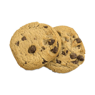 Homestyle Chocolate Chip Cookies, 2.5 Oz Pack, 2 Cookies/Pack, 60 Packs/Carton