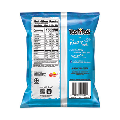 Bite Size Tortilla Chips, 2 Oz Bag, 64 Bags/Carton