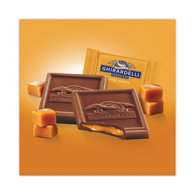 Milk Chocolate And Caramel Chocolate Squares, 15.96 Oz Bag