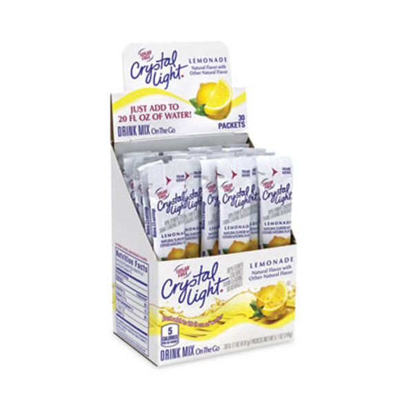 On-The-Go Sugar-Free Drink Mix, Lemonade, 0.17 Oz Single-Serving Tubes, 30/Pack, 2 Packs/Carton